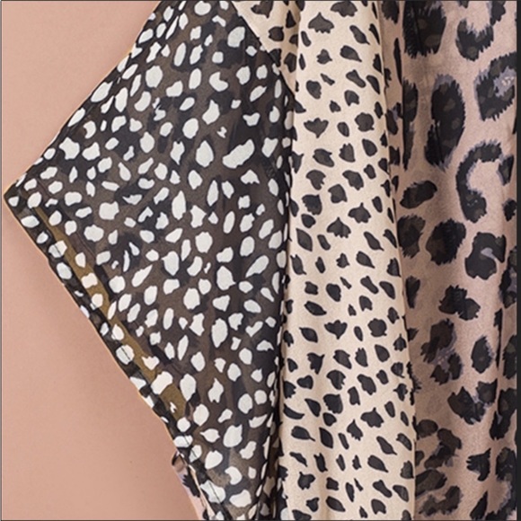 #27 Plus Size Leopard & Animal Print Ruffle Kimono/Duster * - Picture 6 of 11